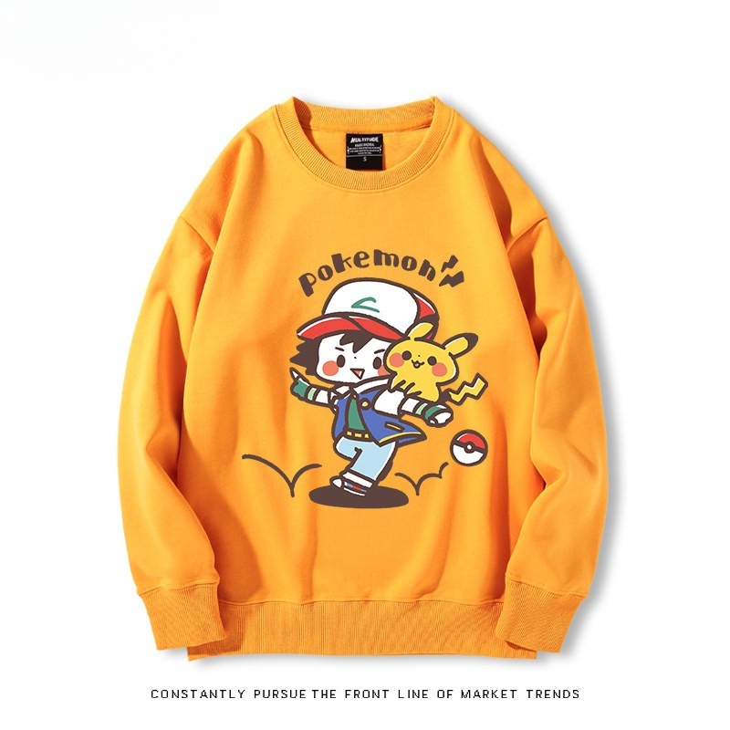 精靈寶可夢Q版 聯名親子情侶裝 圓領長袖