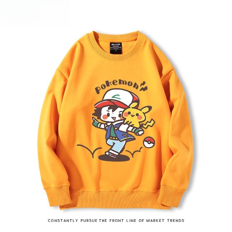 精靈寶可夢Q版 聯名親子情侶裝 圓領長袖