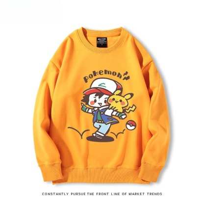 精靈寶可夢Q版 聯名親子情侶裝 圓領長袖