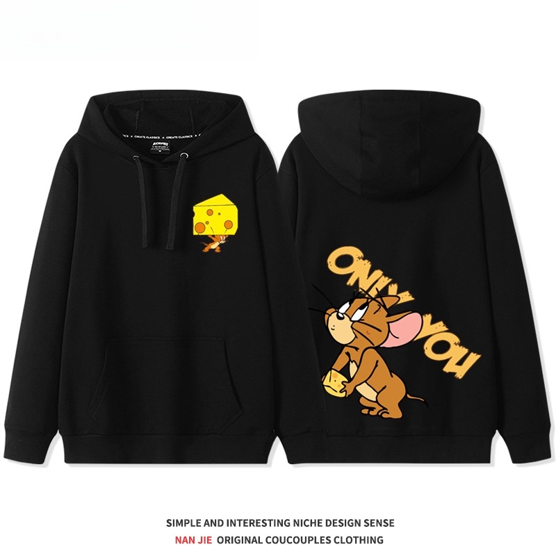 貓和老鼠 聯名衛衣2025秋冬新款 親子情侶裝連帽衛衣