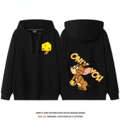 貓和老鼠 聯名衛衣2025秋冬新款 親子情侶裝連帽衛衣