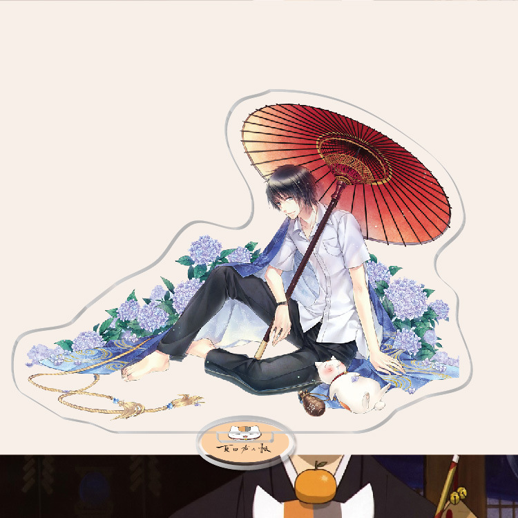 夏目友人帳夏目貴志貓咪老師/斑夏目玲子周邊擺件立牌鑰匙扣掛飾【單買三件起送】