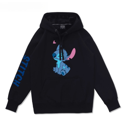 史迪仔卡通 聯名衛衣2025秋冬新款 親子情侶裝連帽衛衣