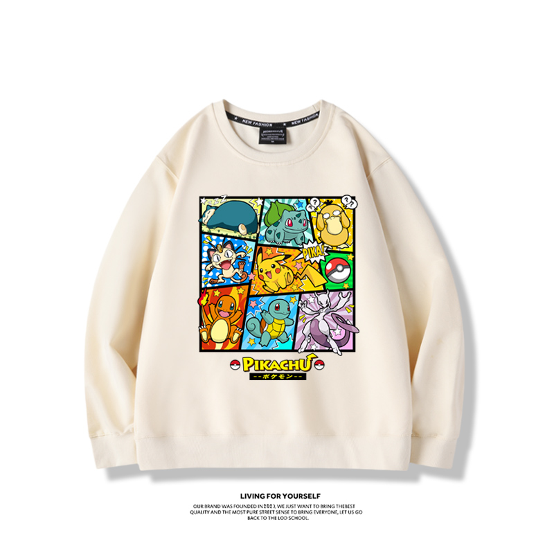 寶可夢2023親子情侶裝 圓領長袖