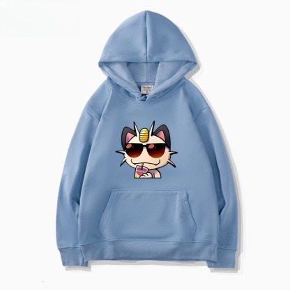 寶可夢火箭隊 聯名衛衣新款 親子情侶裝連帽衛衣