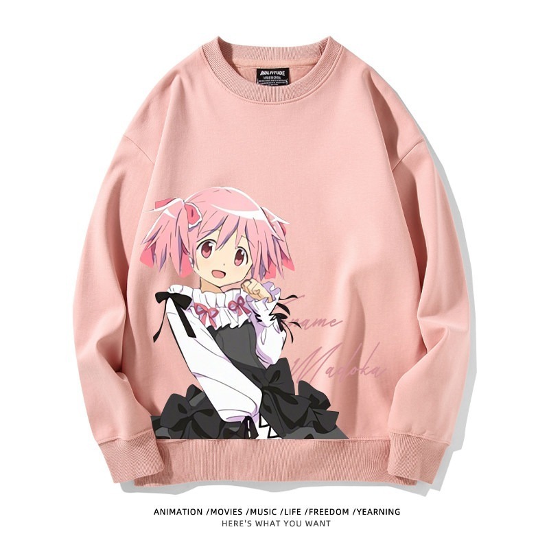 魔法少女小圓聯名親子情侶裝 圓領長袖