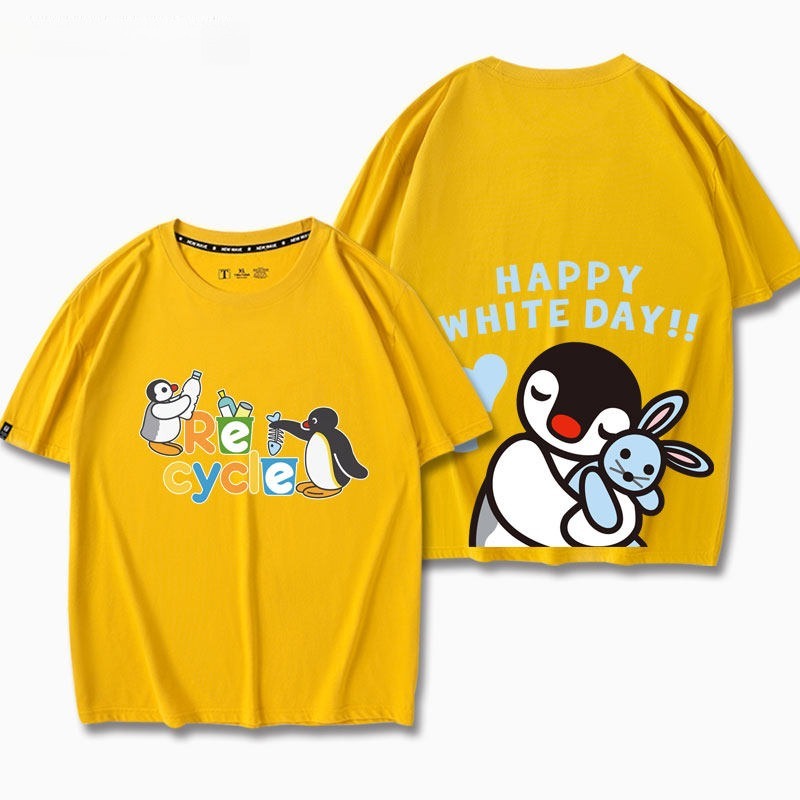 企鵝家族Pingu 印花短袖T恤