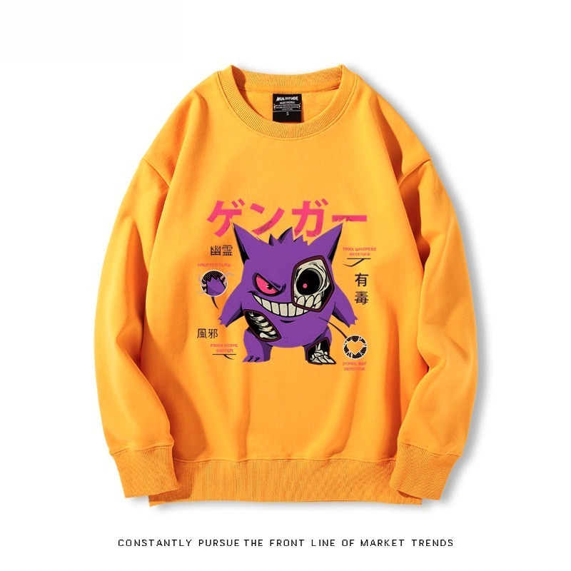 寶可夢耿鬼 聯名親子情侶裝 圓領長袖