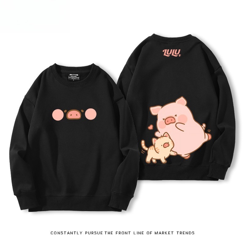 LuLu豬 聯名親子情侶裝 圓領長袖