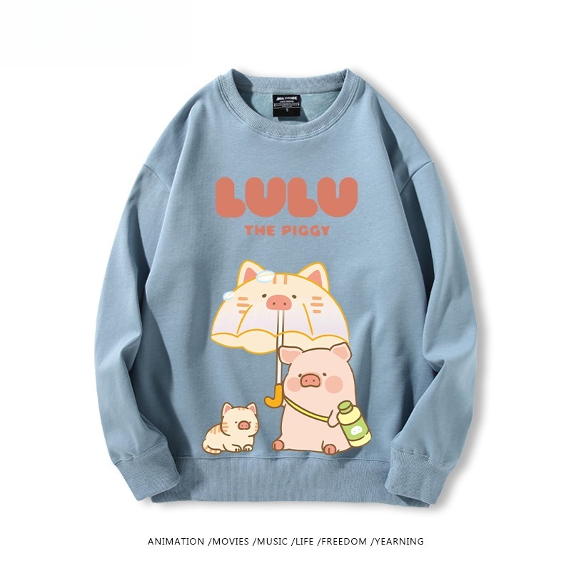 LuLu豬 聯名親子情侶裝 圓領長袖