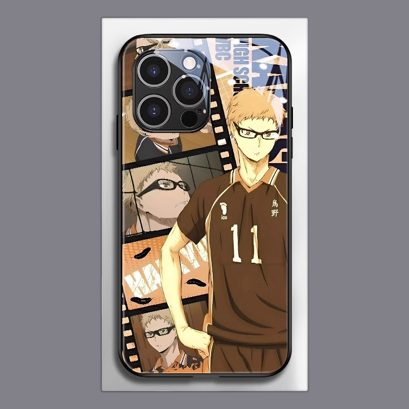 排球少年新款高清全包防摔玻璃殼