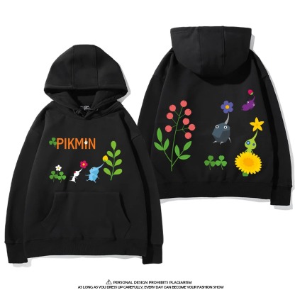 皮克敏PIKMIN4 聯名衛衣新款 親子情侶裝連帽衛衣