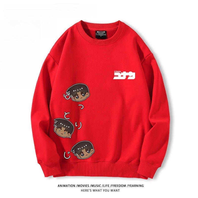 名偵探柯南 聯名親子情侶裝 圓領長袖