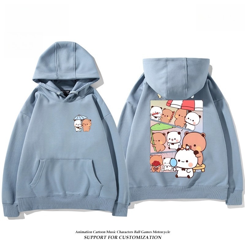 一二布布新款 親子情侶男女連帽衛衣