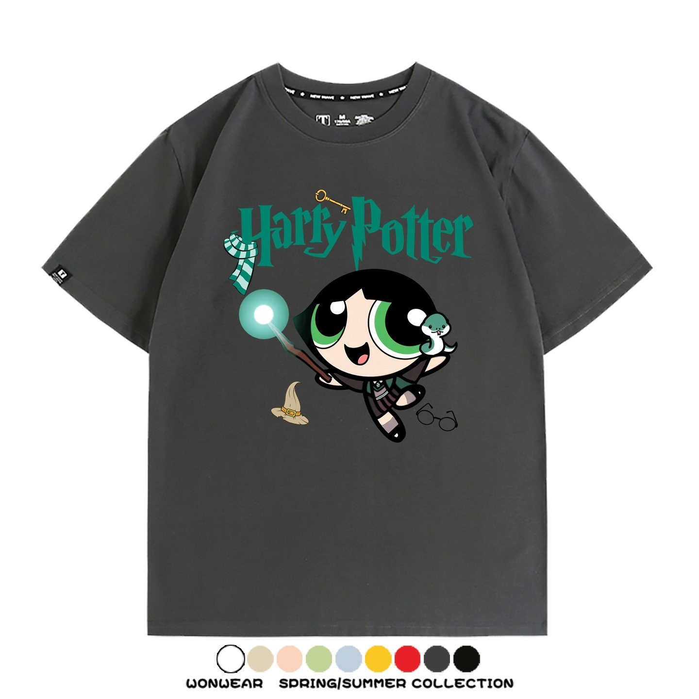 飛天小女警 X Harry Potter周邊 印花短袖T恤