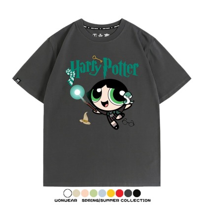 飛天小女警 X Harry Potter周邊 印花短袖T恤
