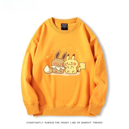 精靈寶可夢Q版 聯名親子情侶裝 圓領長袖