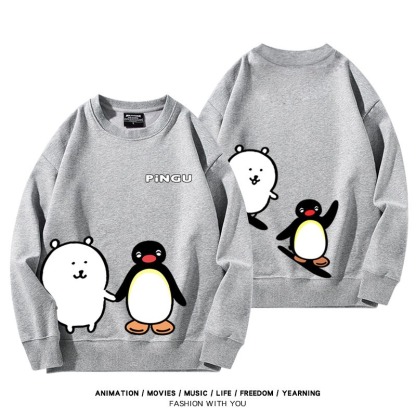 Pingu企鵝家族聯名親子情侶裝 圓領長袖