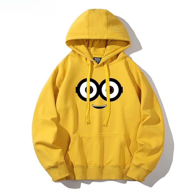 神偷奶爸小黃人新款 親子情侶男女連帽衛衣