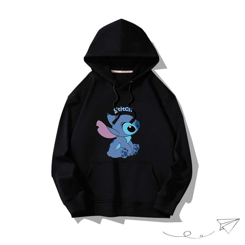 史迪仔聯名hiphop2025秋冬新款 親子情侶男女連帽衛衣