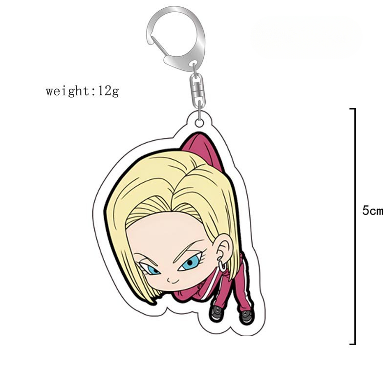 七龍珠孫悟空悟飯超級賽亞人魔笛貝吉塔18號比魯斯亞克力鑰匙扣 掛飾【單買三件起送】