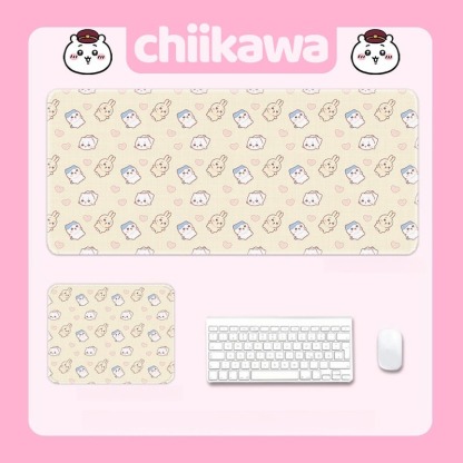 Chiikawa吉伊卡哇 主題桌墊 布質滑鼠墊