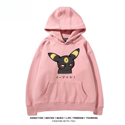 寶可夢伊布家族 聯名衛衣秋冬新款親子情侶裝連帽衛衣