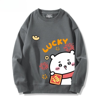 Chiikawa 聯名親子情侶裝 圓領長袖