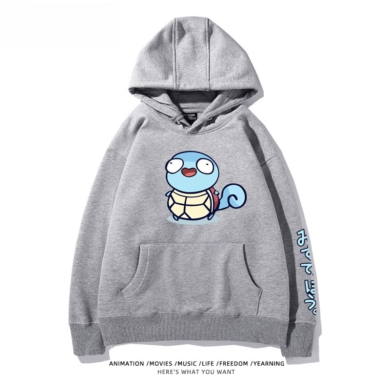 寶可夢Q版搞怪新款 親子情侶男女款連帽衛衣