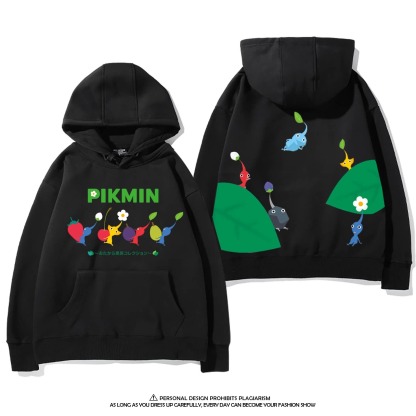 皮克敏PIKMIN4聯名衛衣新款 親子情侶裝連帽衛衣