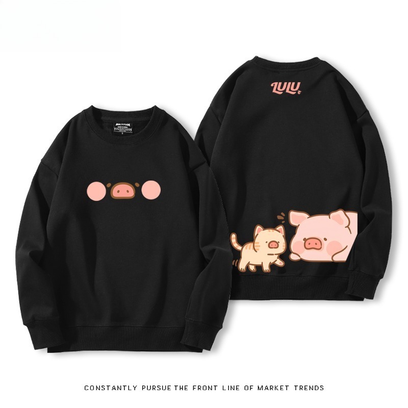 LuLu豬 聯名親子情侶裝 圓領長袖