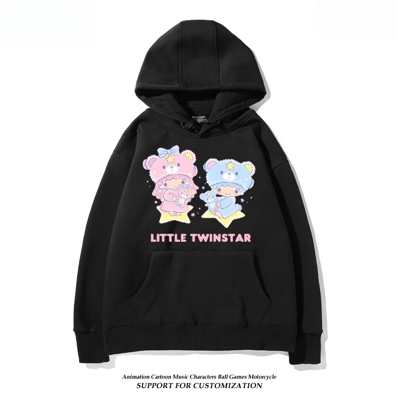 雙子星little twinstars新款 親子情侶男女連帽衛衣