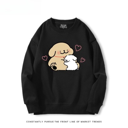 線條小狗 聯名親子情侶裝 圓領長袖