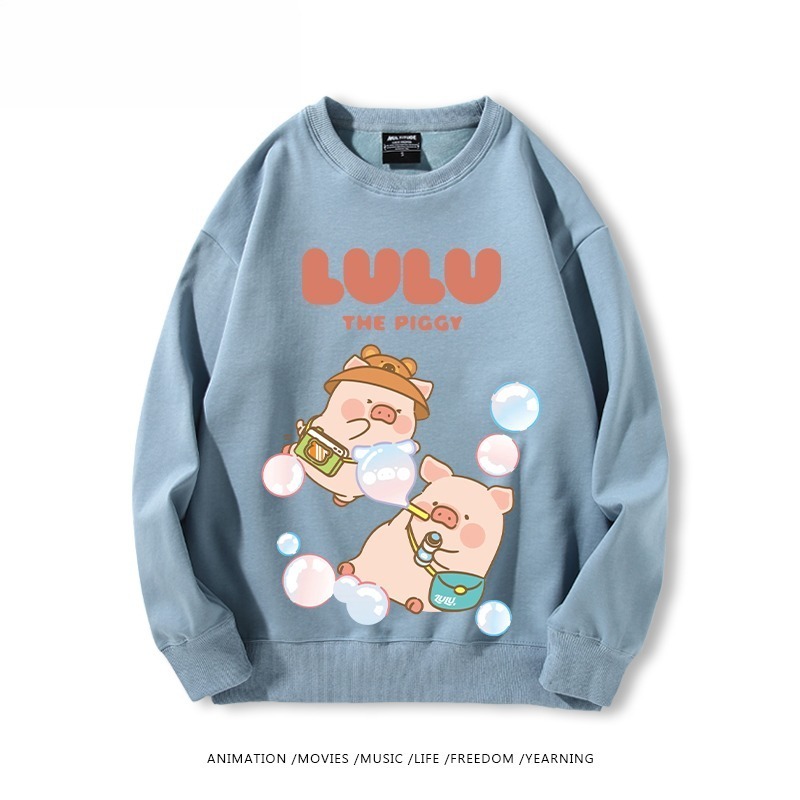 LuLu豬 聯名親子情侶裝 圓領長袖