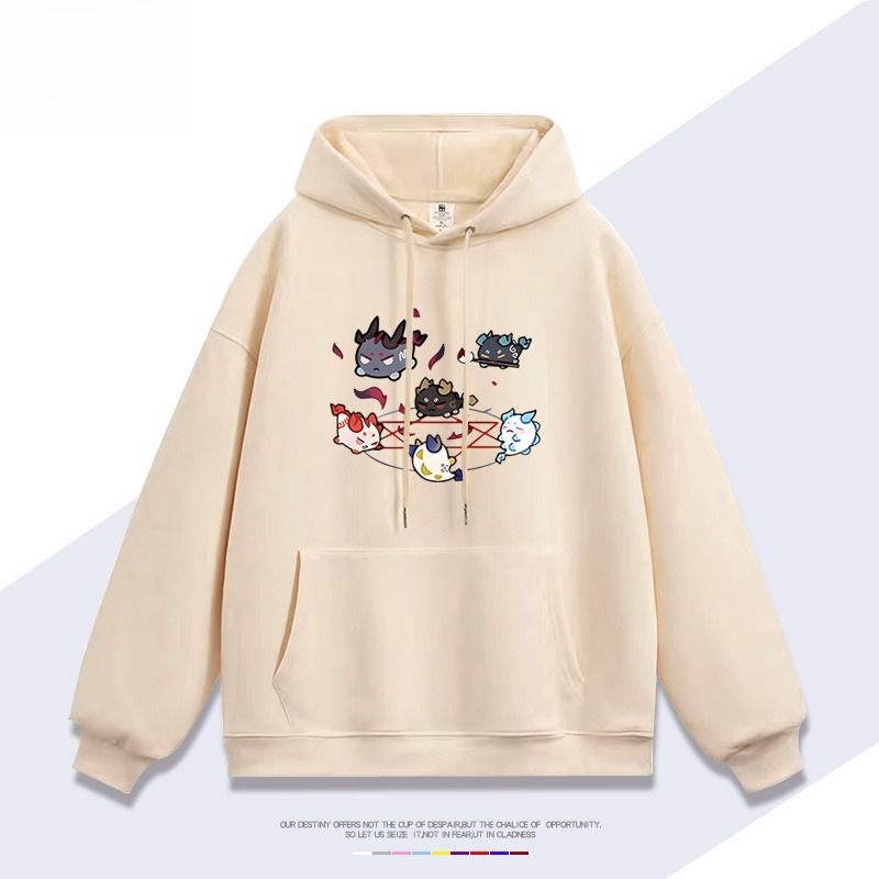 明日方舟龍泡泡新款 親子情侶男女連帽衛衣