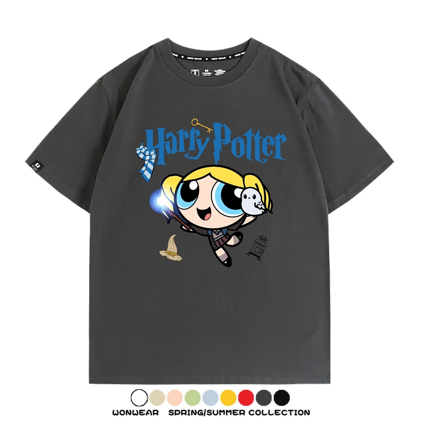 飛天小女警 X Harry Potter周邊 印花短袖T恤