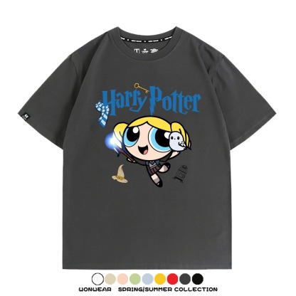 飛天小女警 X Harry Potter周邊 印花短袖T恤