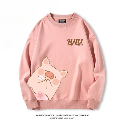 LuLu豬 聯名親子情侶裝 圓領長袖