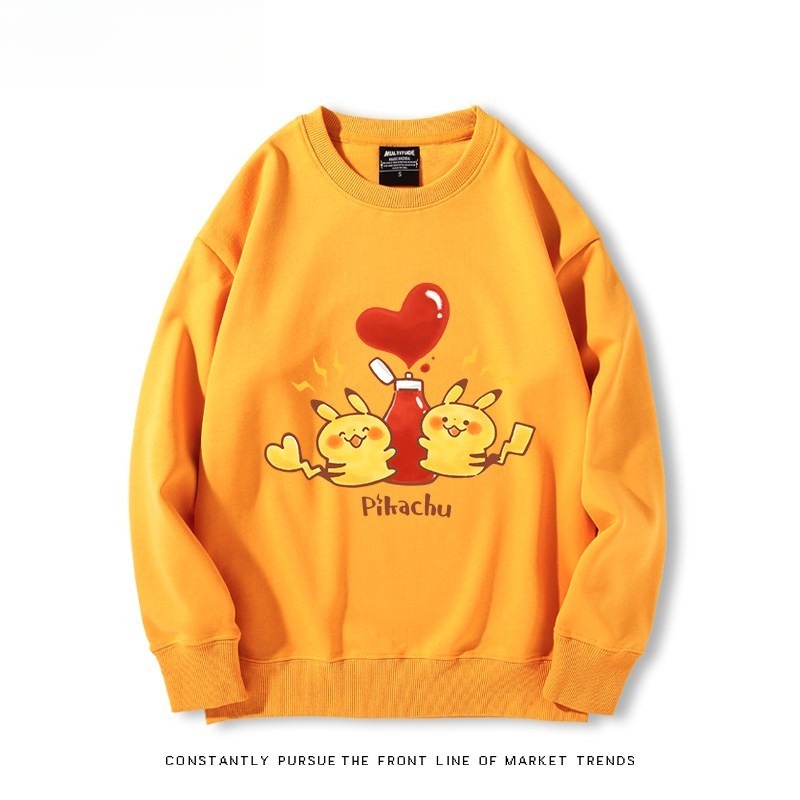 精靈寶可夢Q版 聯名親子情侶裝 圓領長袖
