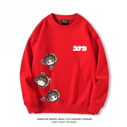 名偵探柯南 聯名親子情侶裝 圓領長袖