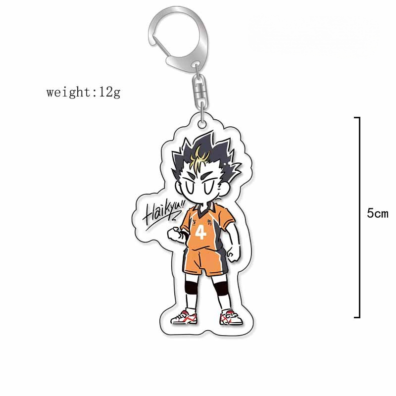 排球少年鑰匙扣動漫影山飛雄日向翔陽孤爪研磨西谷夕及川徹月島螢掛飾【單買三件起送】