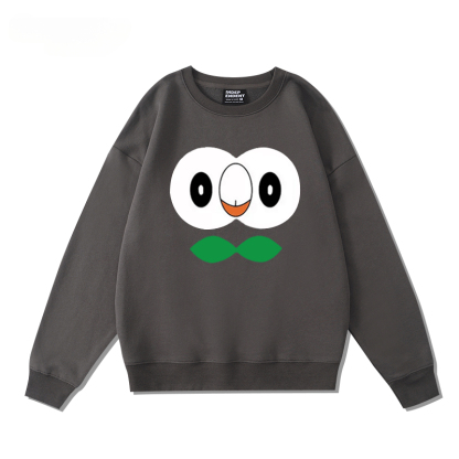 精靈寶可夢木木梟火斑喵 2024親子情侶裝 圓領長袖