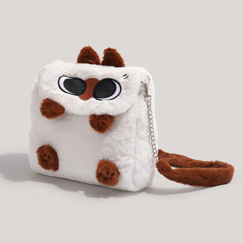 STARRY&DREAM正品豆泥毛絨包公仔玩偶雙肩背包大容量百搭斜挎包