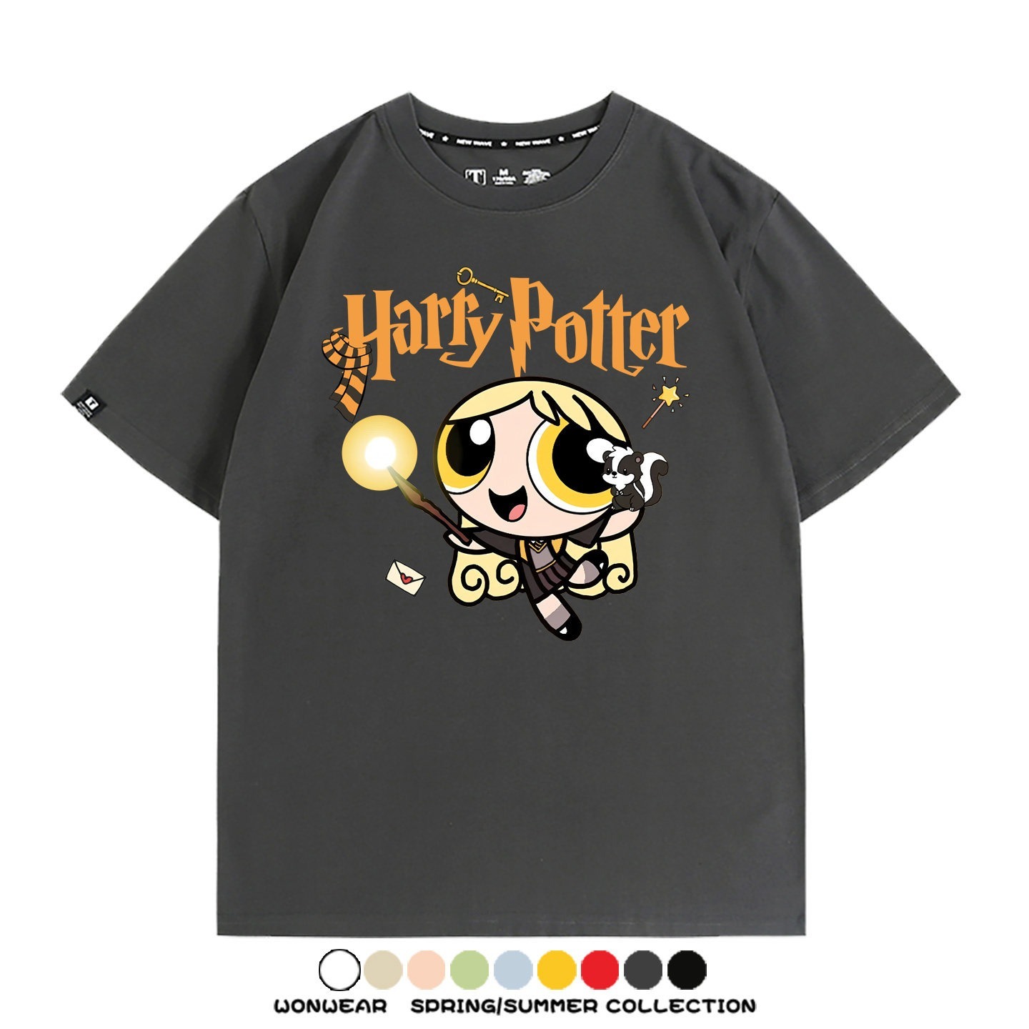 飛天小女警 X Harry Potter周邊 印花短袖T恤
