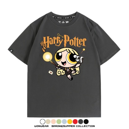 飛天小女警 X Harry Potter周邊 印花短袖T恤