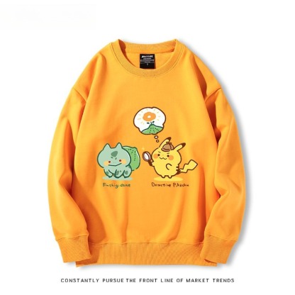 精靈寶可夢Q版 聯名親子情侶裝 圓領長袖