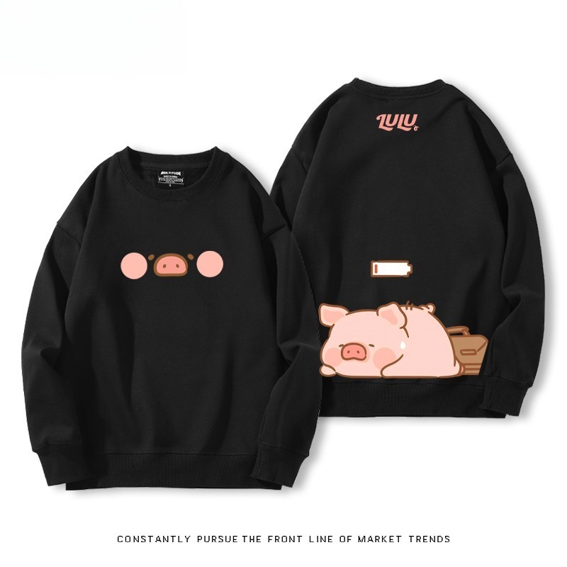 LuLu豬 聯名親子情侶裝 圓領長袖