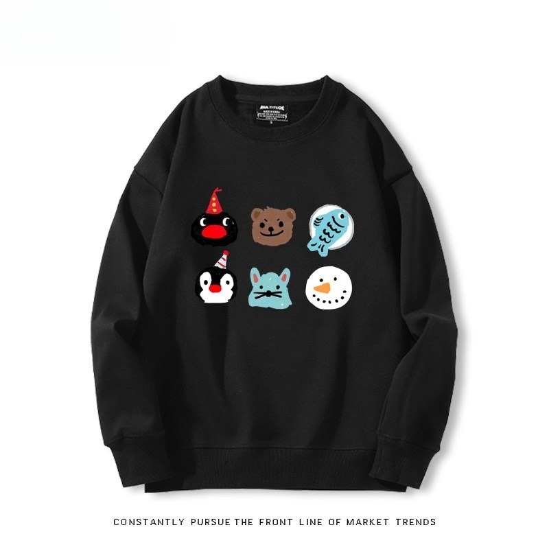 pingu 聯名親子情侶裝 圓領長袖