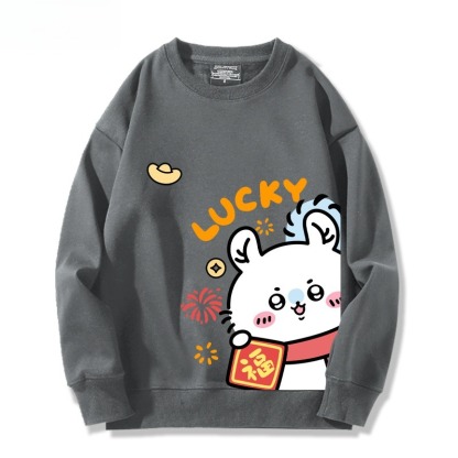 Chiikawa 聯名親子情侶裝 圓領長袖