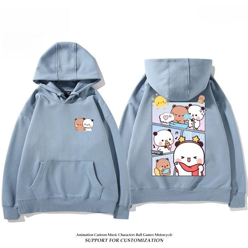 一二布布新款 親子情侶男女連帽衛衣